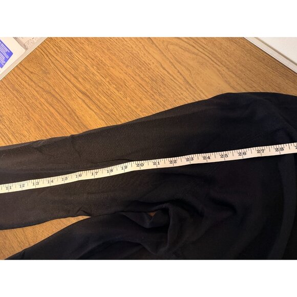 Bach Rach Mens SZ Medium Black Pullover 100% Silk Sweater Solid Long Sleeve - Picture 6 of 6